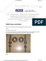 Evoiii Gears and Ratios