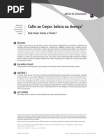 Culto Ao Corpo - Beleza Ou Doença