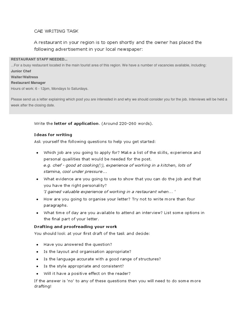 Caewriting Part 1 | PDF | Career & Growth