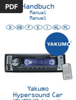 Download Manual Yakumo Hyper Sound Car MUTLILANGUAGES by iljics SN23975766 doc pdf
