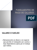 Fundamentos de Pago de Salarios