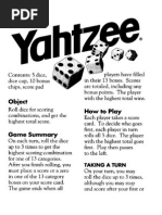 yahtzee rules pdf gaming tabletop games
