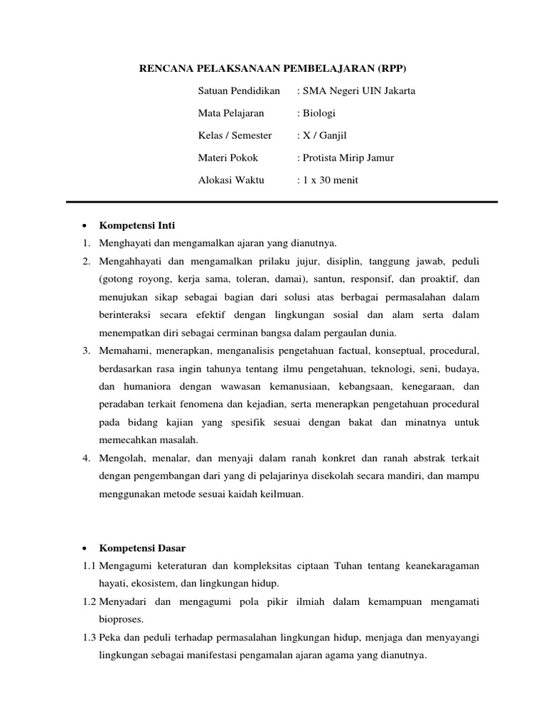 Rpp Protista Jamur Isti