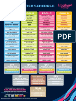 Match Schedule: Pool A Pool B Pool C Pool D