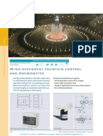 Wind-Dependent Fountain Control and Anemometer