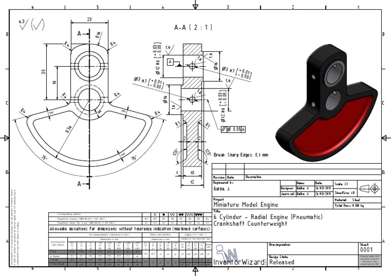 Inventorwizard: Miniature Model Engine 6 Cylinder - Radial Engine ...