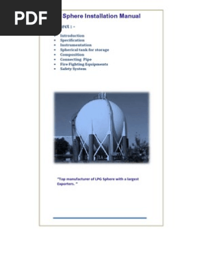LPG Sphere Installation Manual