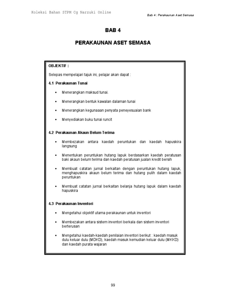 Perakaunan Aset Semasa Pdf