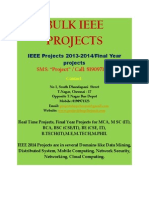 Bulk IEEE 2012-2013 Projects in Chennai