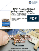 Perasmian Pelan Penataran Maklumat PPPM