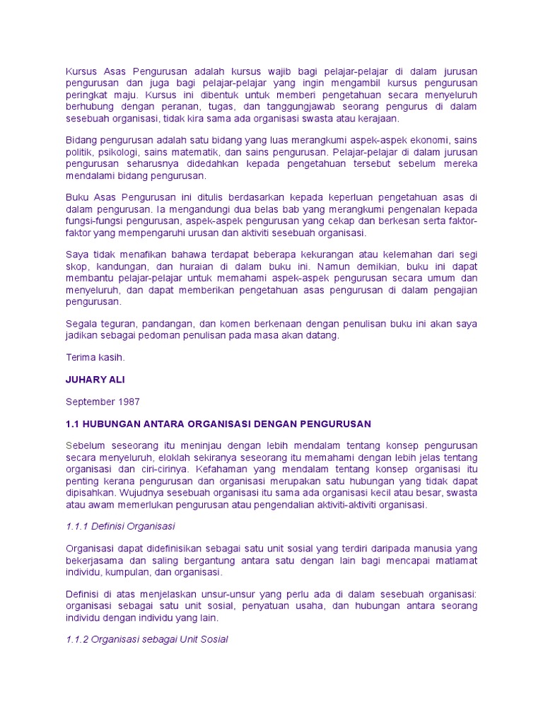 Kursus Asas Pengurusan Pdf