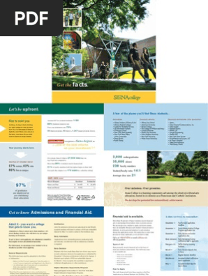 Siena College Viewbook Side 2