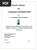 Project Report on Employee Satisfaction