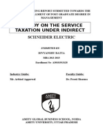 A Study On The Service Taxation Under Indirect: Schneider Electric