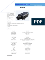 HD SDI Camera HDS210 Specification-TTB Vision Co.,Ltd-www.ttbvision.com