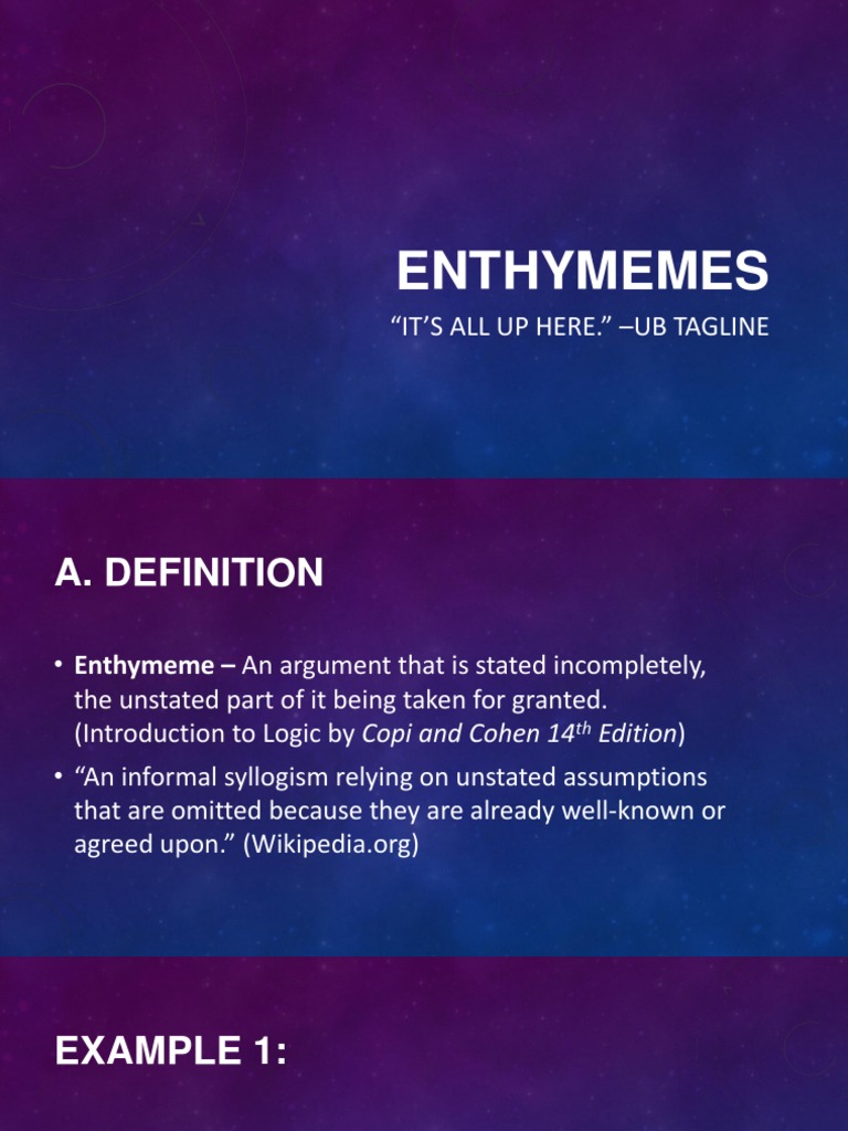 Enthymemes and Sorites Argument Life Skills