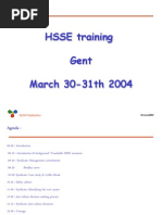 Gent Coach Training March 2004