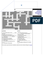 Pirates of The Caribbean Crossword