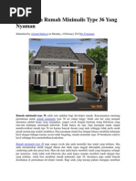 Tips Desain Rumah Minimalis Type 36 Yang Nyaman