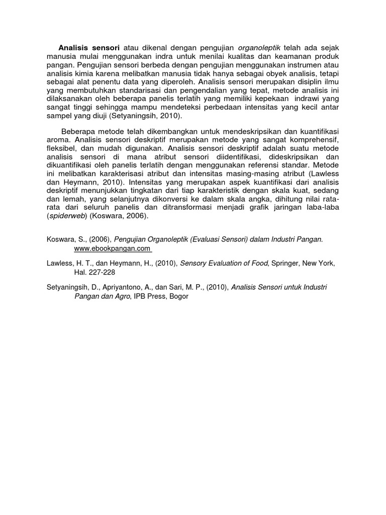 Analisis Sensori Pdf