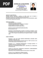 c v George de La Cruz Rivera Agosto Del 2014 Practicante