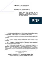 Código de Ética Farmacêutico RDC 546-14