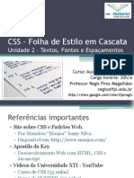 CSS 02 Textos Fontes Espacamentos