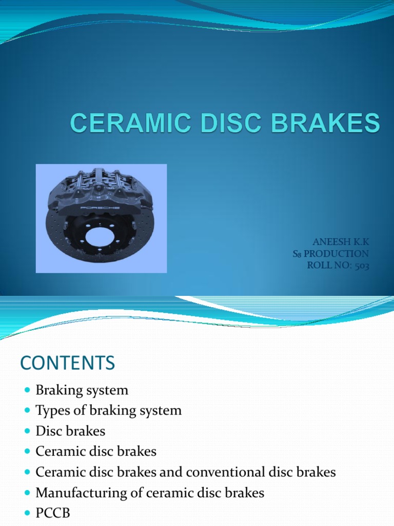 Ceramic Disc Brakes 1 PDF Brake Ceramics