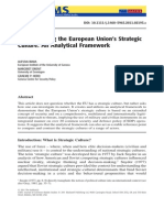 Characterizing The European Union's Strategic Culture: An Analytical Framework