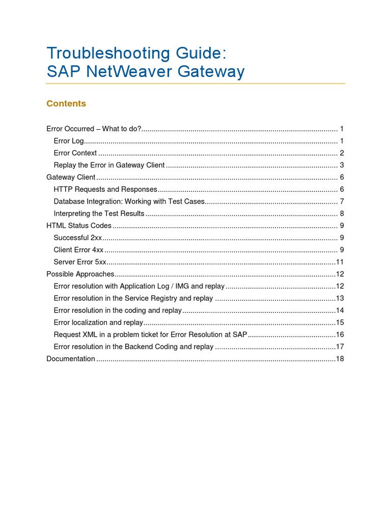 Troubleshooting Guide | PDF