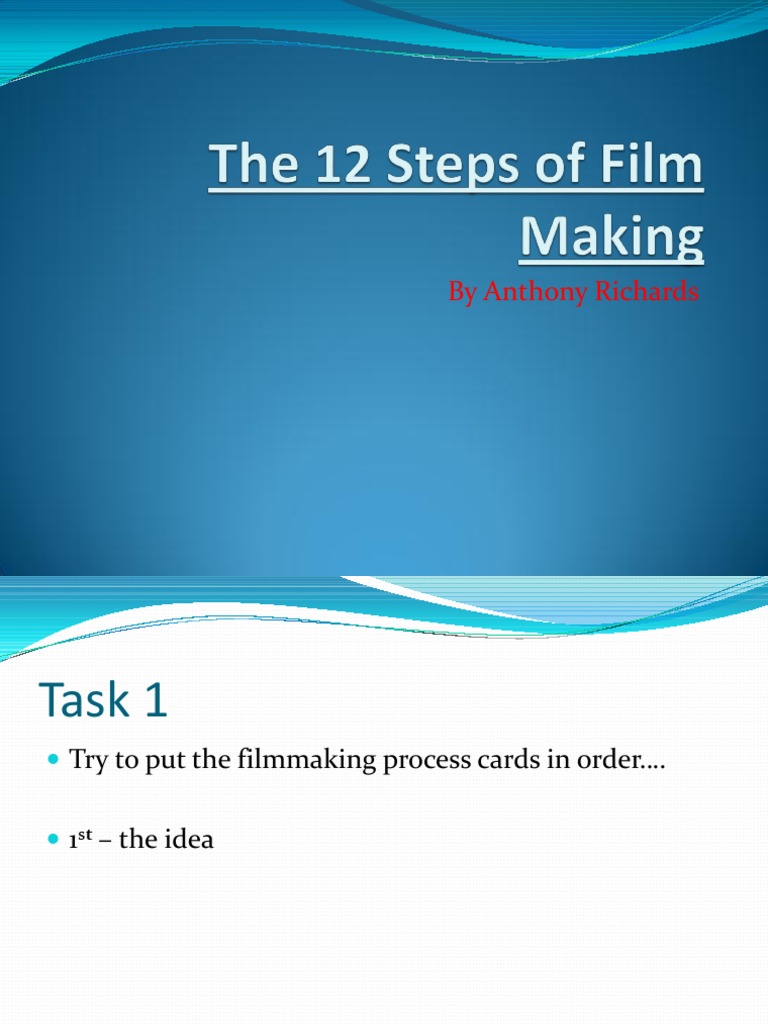 Steps in the Filmmaking Process | PDF | Filmmaking | Cinema