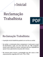 Reclamação e Contestação Elessandra