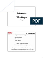 1 Aula - Introdução À Microbiologia