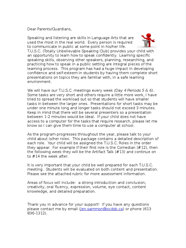 Dear Parents | PDF