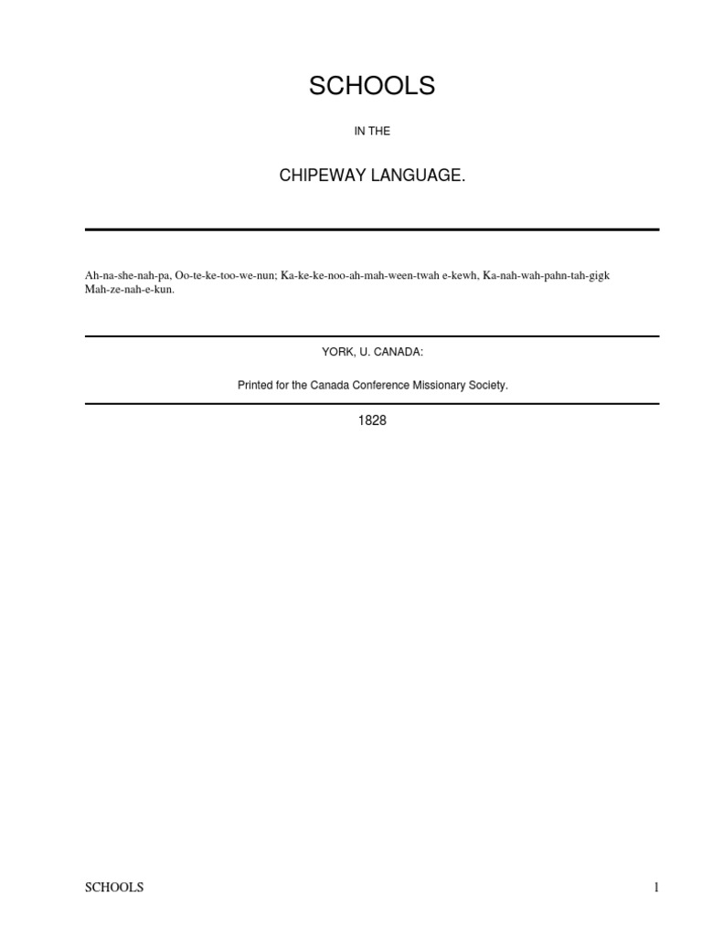 Sketch of Grammar of The Chippeway LanguagesTo Which Is Added A ...
