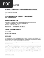 Download New Word-AnalysisOr School Etymology of English Derivative Words by Swinton William 1833-1892 by Gutenbergorg SN2398303 doc pdf