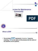 SAP Overview For Maintenance Community