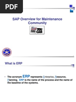 Maint Overview Sap Enterprise Resource Planning Sap Se