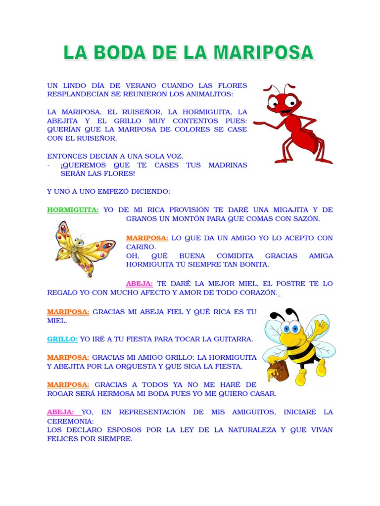 La boda de la mariposa y el ruiseñor | PDF | Cocina, comidas y vino |  Hogar, jardinería y bricolaje, image size:768x1024