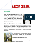 Biografia - SANTA ROSA DE LIMA (Para Primaria) + Milagros