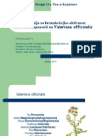 Soedinenija So Farmakolo (Ka Aktivnost, Sostavni Komponenti Na Valeriana Officinalis