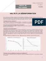 Halte À La Désinformation: Grève de Septembre