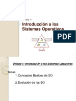 Unidad 1 - Introducción a Los Sistemas de Operativos