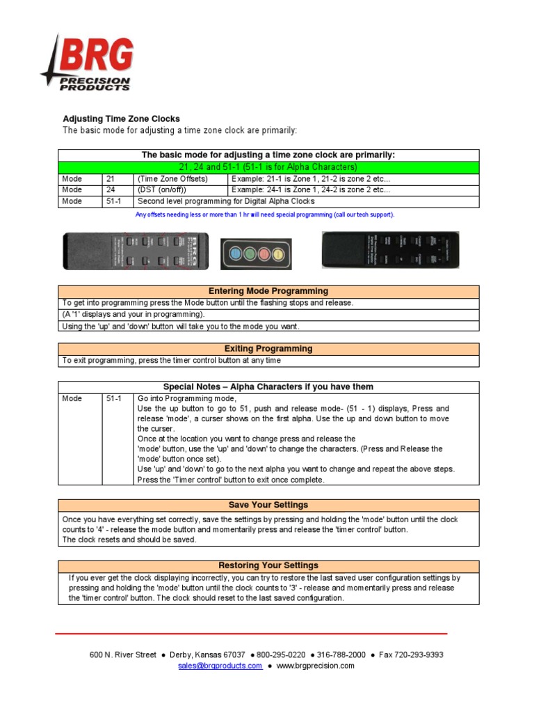 BRG Time Zone User Guide Ip Address Protocol Suite