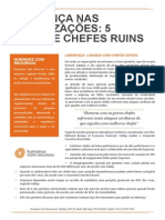 Liderança Nas Organizações. 5 Tipos de Chefes Ruins