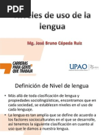 NIVELES DE USO DE LA LENGUA - Cuadro Comparativo | PDF | Los símbolos ...