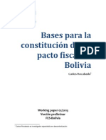 Working Paper Bases para La Constitución de Un Pacto Fiscal
