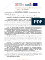 Tarefa2 Comentário ao trabalho de Fernanda Rocha