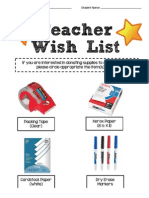 teacher wish list