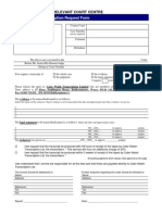 Tape Transcription Request Form: Send Back To The Relevant Court Centre